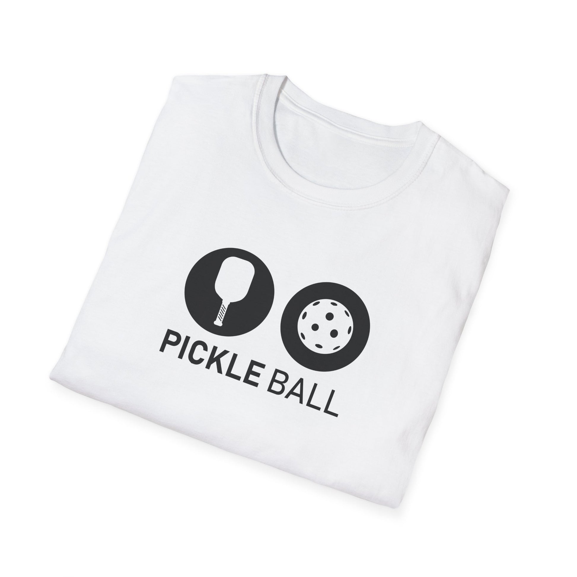 Women's Fun Pickleball T-shirt - Pickle and Ball