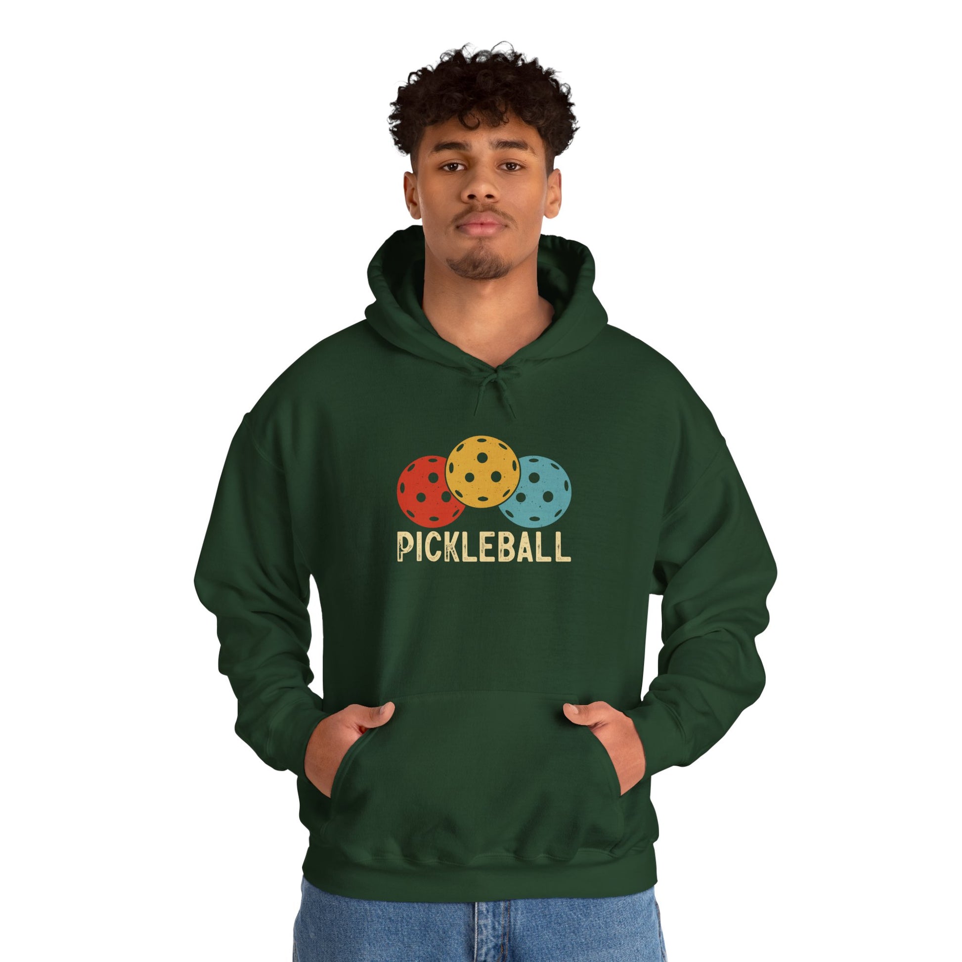 Men's Cool Pickleball Hoodie - Trio Pickleball Retro