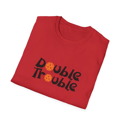 Women's Funny Pickleball T-shirt - Double Trouble
