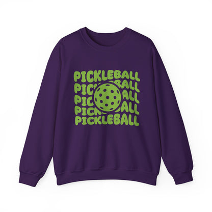 Men's Fun Pickleball Sweatshirt - Pickleball Pop Purple