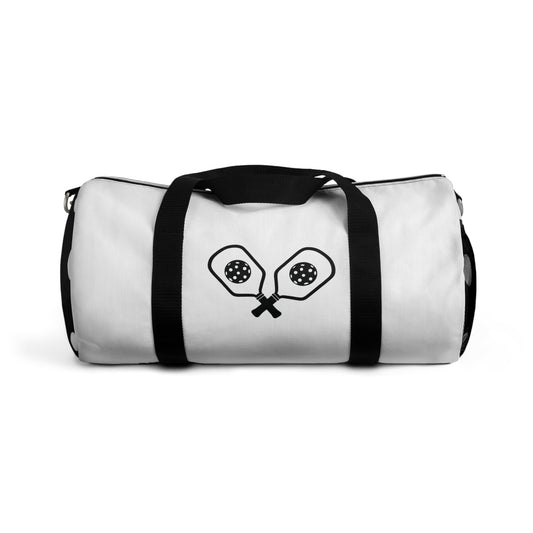 Pickleball Stylish Duffel Bag - Cross Paddles White