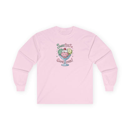 Women's Lightweight Pickleball Long Sleeves top - Sweetest Game Ever Pink