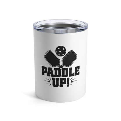 Pickleball Unique Tumbler - Paddle Up White