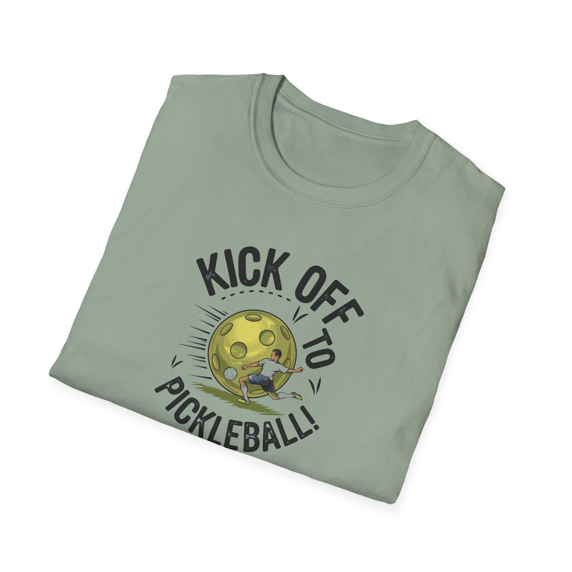 Men's Durable Pickleball T-shirt - Kick Off to Pickleball