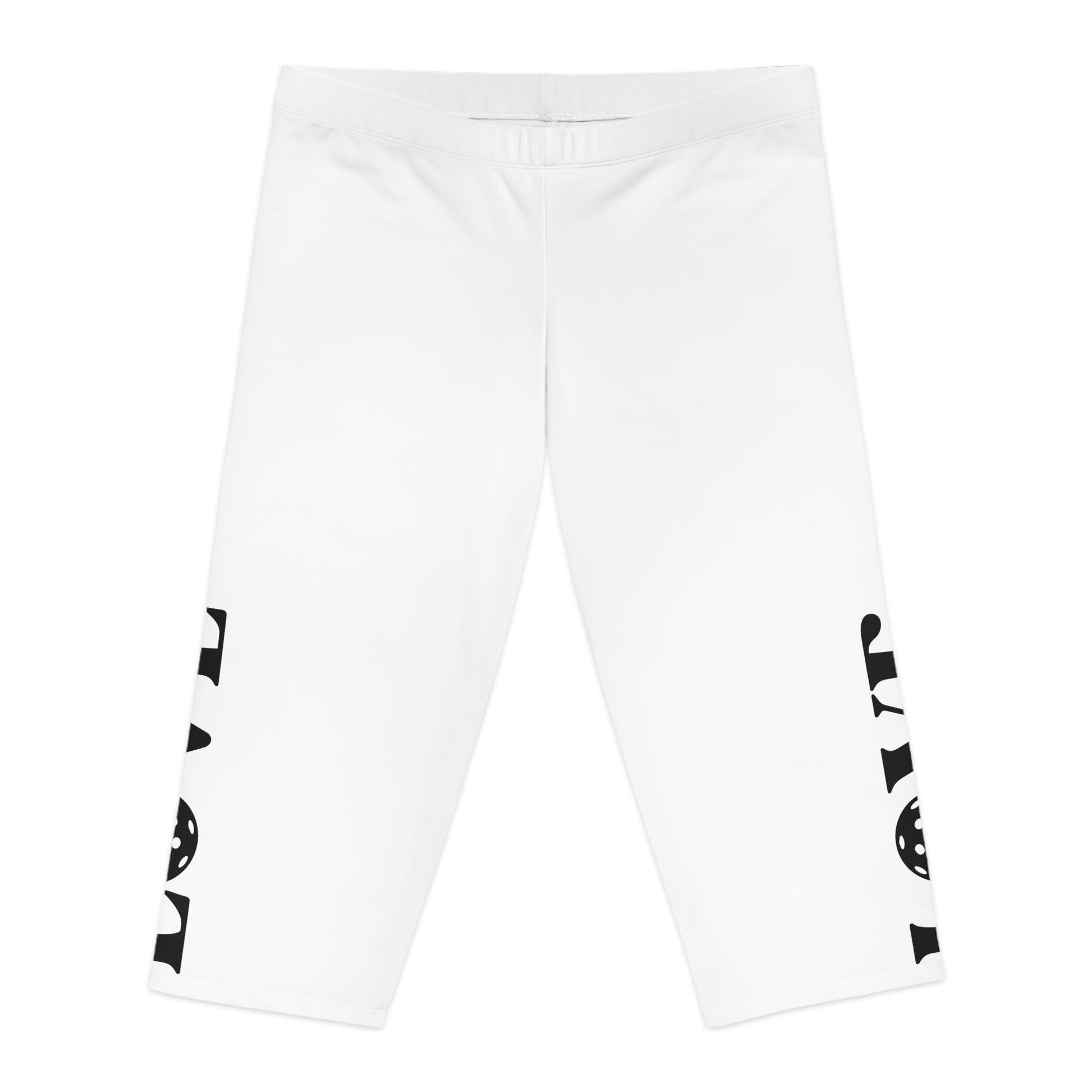 Women's Comfy Pickleball Legging - Love White