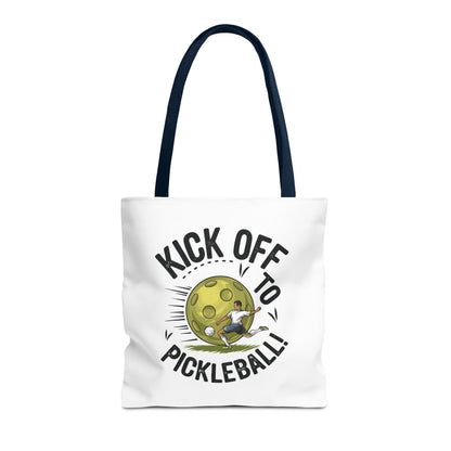 Pickleball Unique Tote Bag - Kick Off to Pickleball Navy