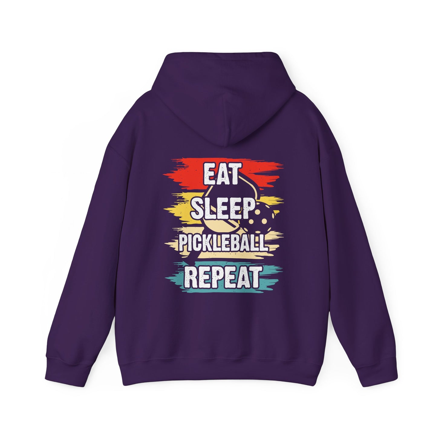 Men's Pickleball Hoodie - Eat Sleep Pickleball Repeat Retro