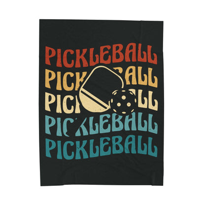 Pickleball Creative Blanket - Pickleball Wave Black