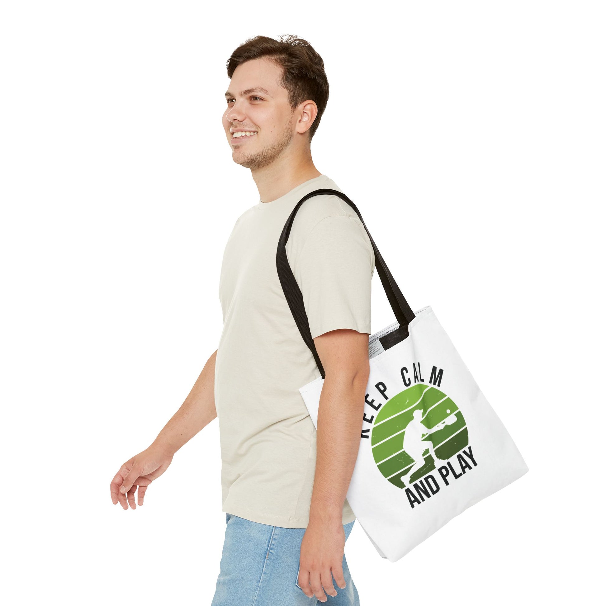 Pickleball Durable Tote Bag - Keep Calm and Play