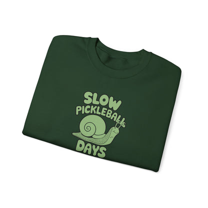 Women's Comfy Pickleball Sweatshirt - Slow Pickleball Days