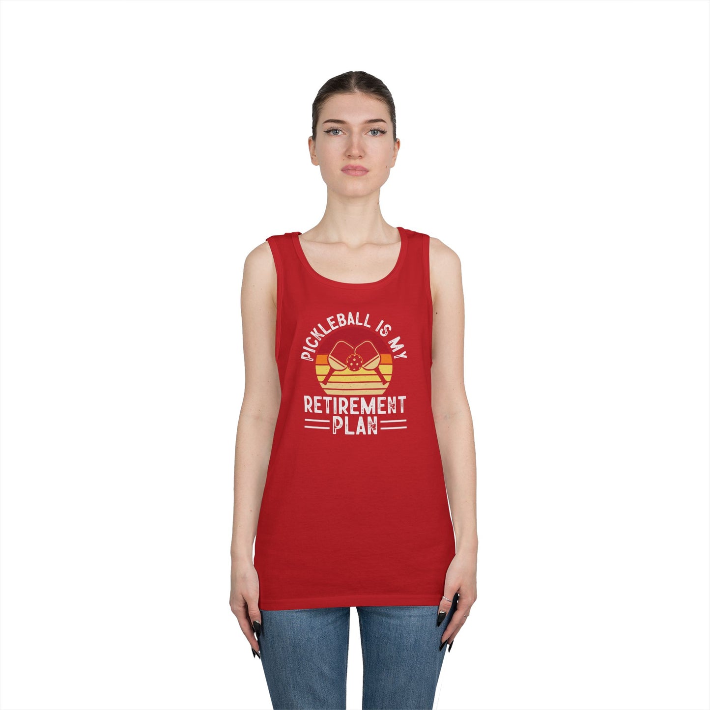 Women's Unique Pickleball Tank Top - Pickleball Is My Retirement Plan