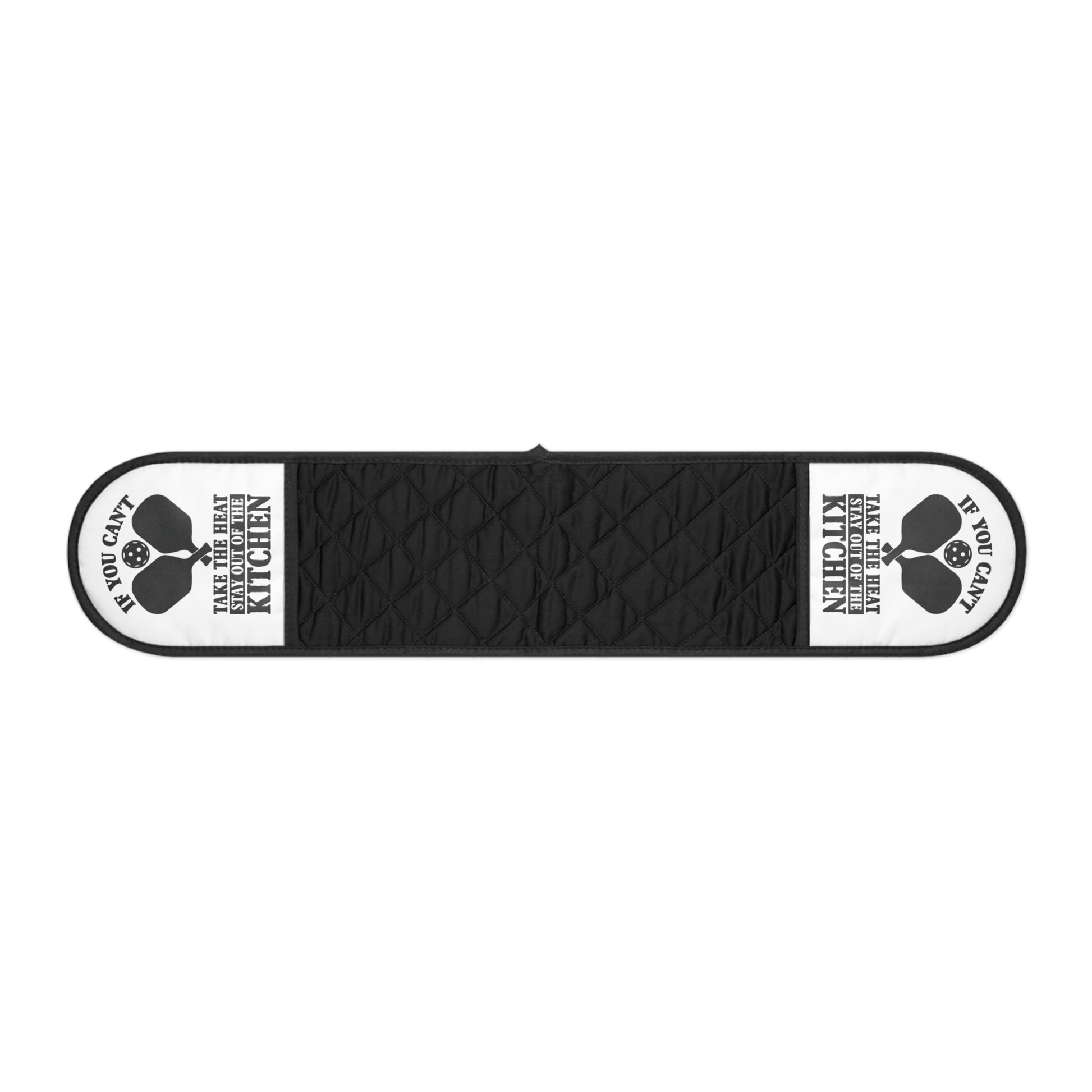 Pickleball Oven Mitts - Can't Take the Heat Stay Out of the Kitchen Black