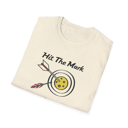 Men's Quirky Pickleball T-shirt - Hit the Mark with Pickleball