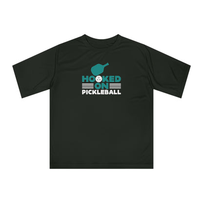 Men's Energetic Pickleball T-shirt - Hooked on Pickleball Black