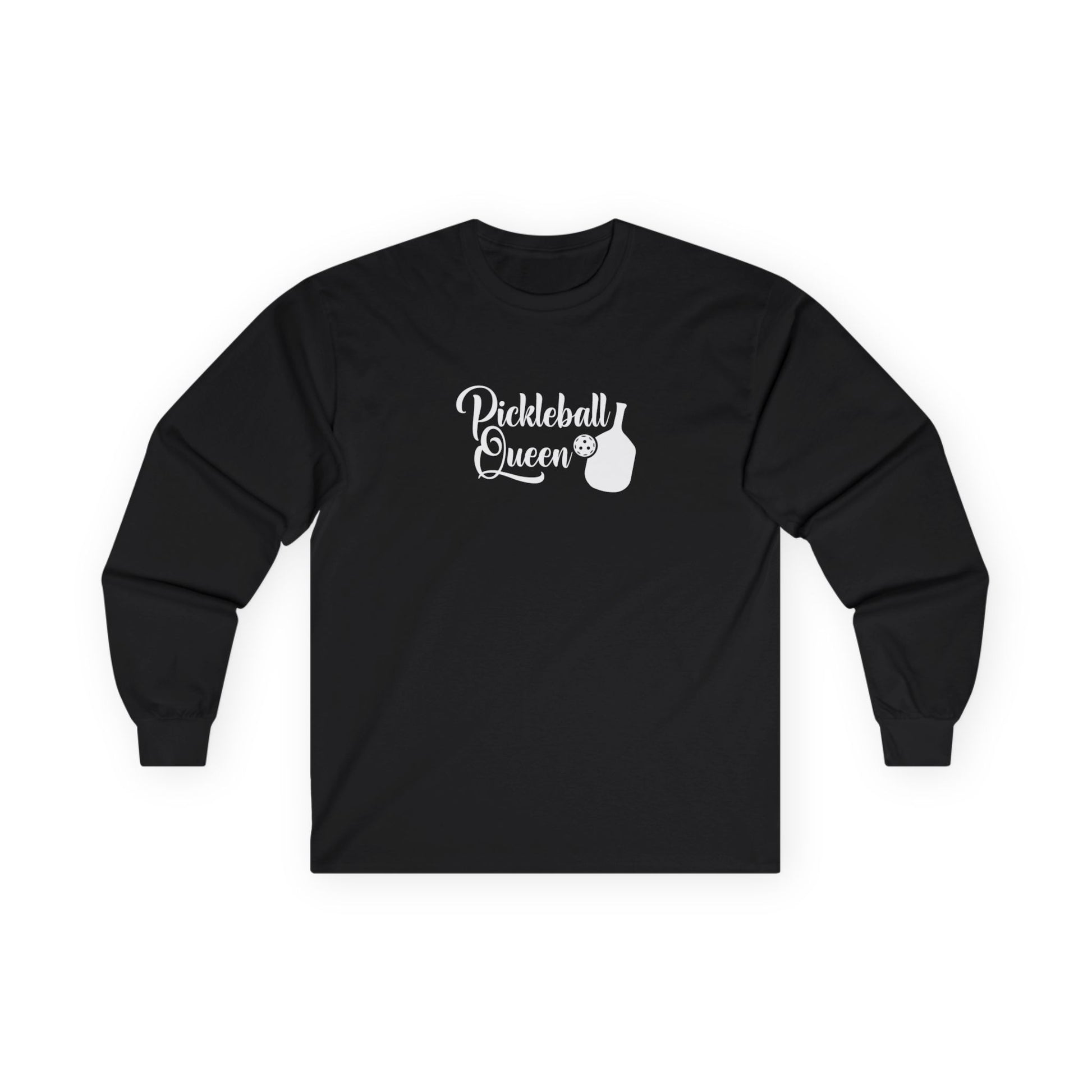 Women's Lightweight Pickleball Long Sleeves top - Pickleball Queen Black