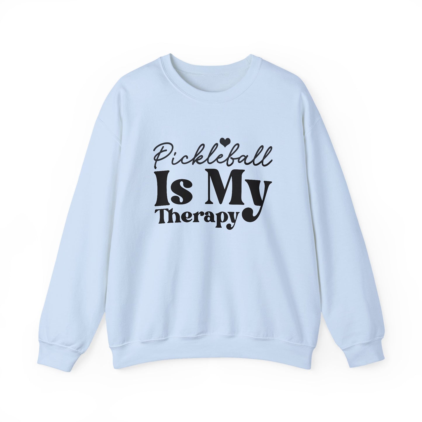 Women's Comfy Pickleball Sweatshirt - Pickleball Is My Therapy Blue