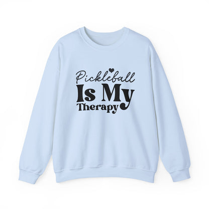 Women's Comfy Pickleball Sweatshirt - Pickleball Is My Therapy Blue