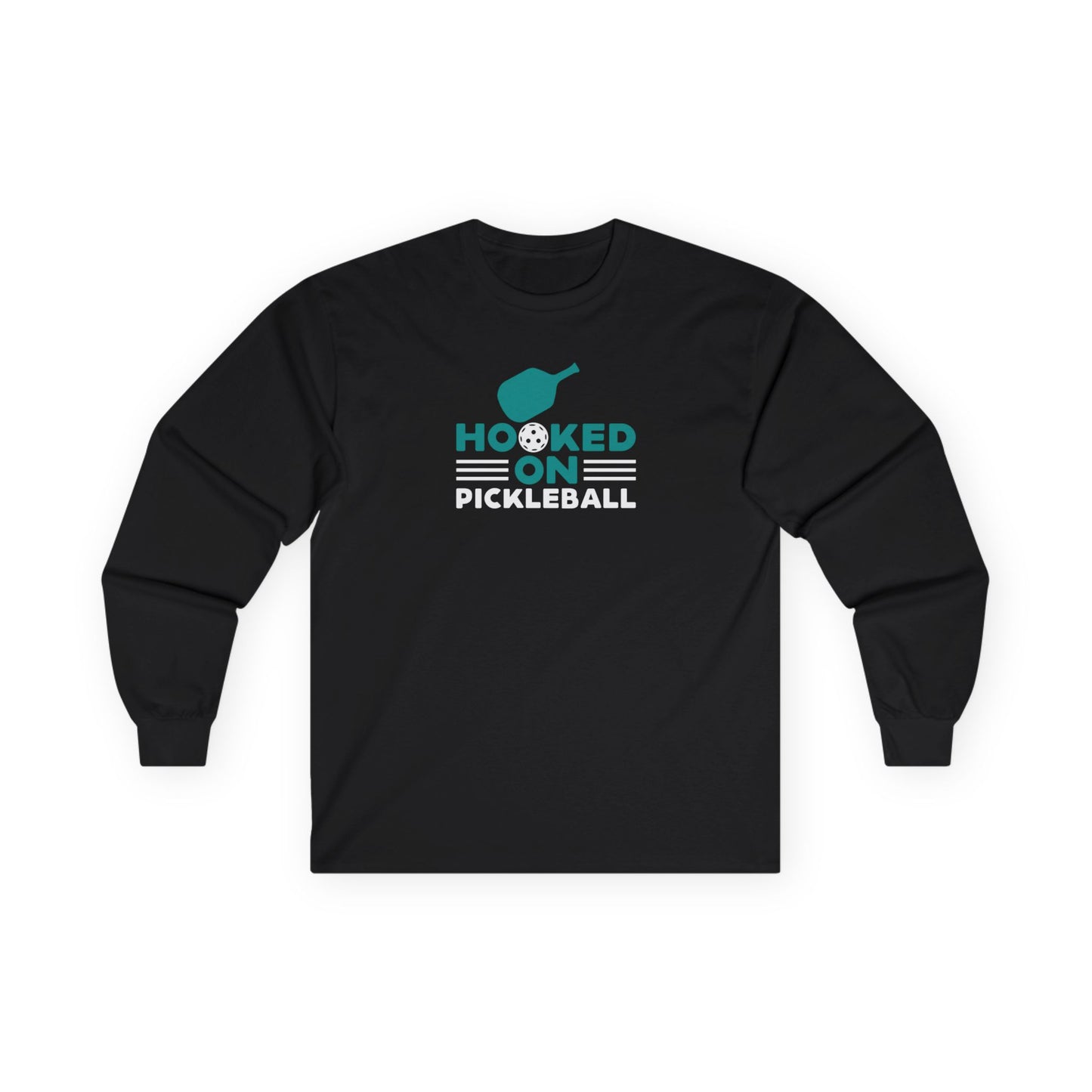 Women's Bold Pickleball Long Sleeves top - Hooked on Pickleball Black