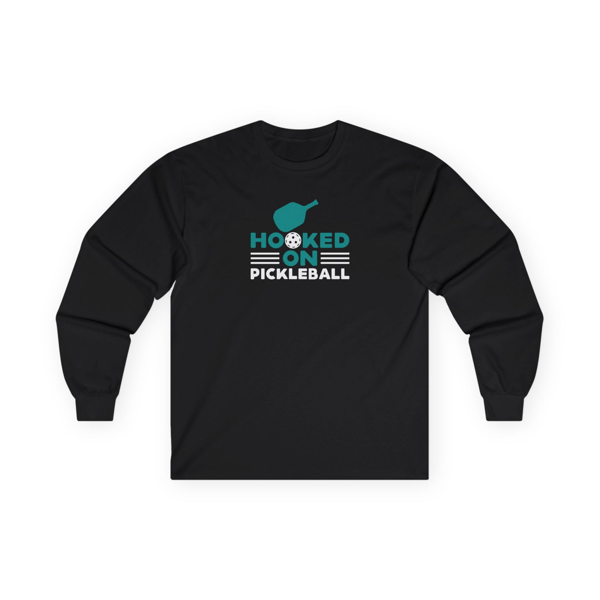 Women's Bold Pickleball Long Sleeves top - Hooked on Pickleball Black