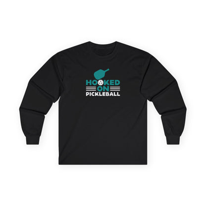 Women's Bold Pickleball Long Sleeves top - Hooked on Pickleball Black