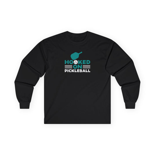 Women's Bold Pickleball Long Sleeves top - Hooked on Pickleball Black