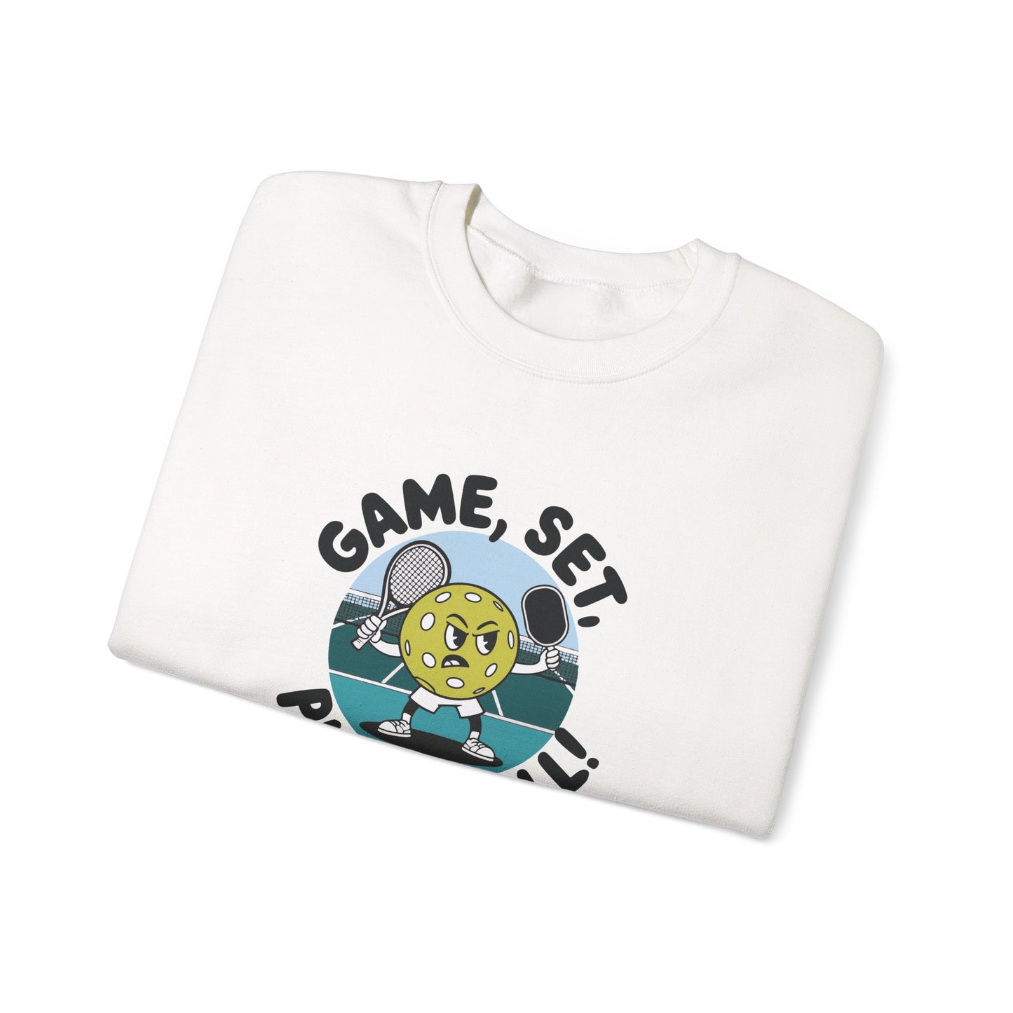 Women's Cute Pickleball Sweatshirt - Game, Set, Pickleball