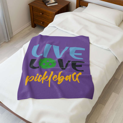Pickleball Cheerful Blanket - Live Love Pickleball
