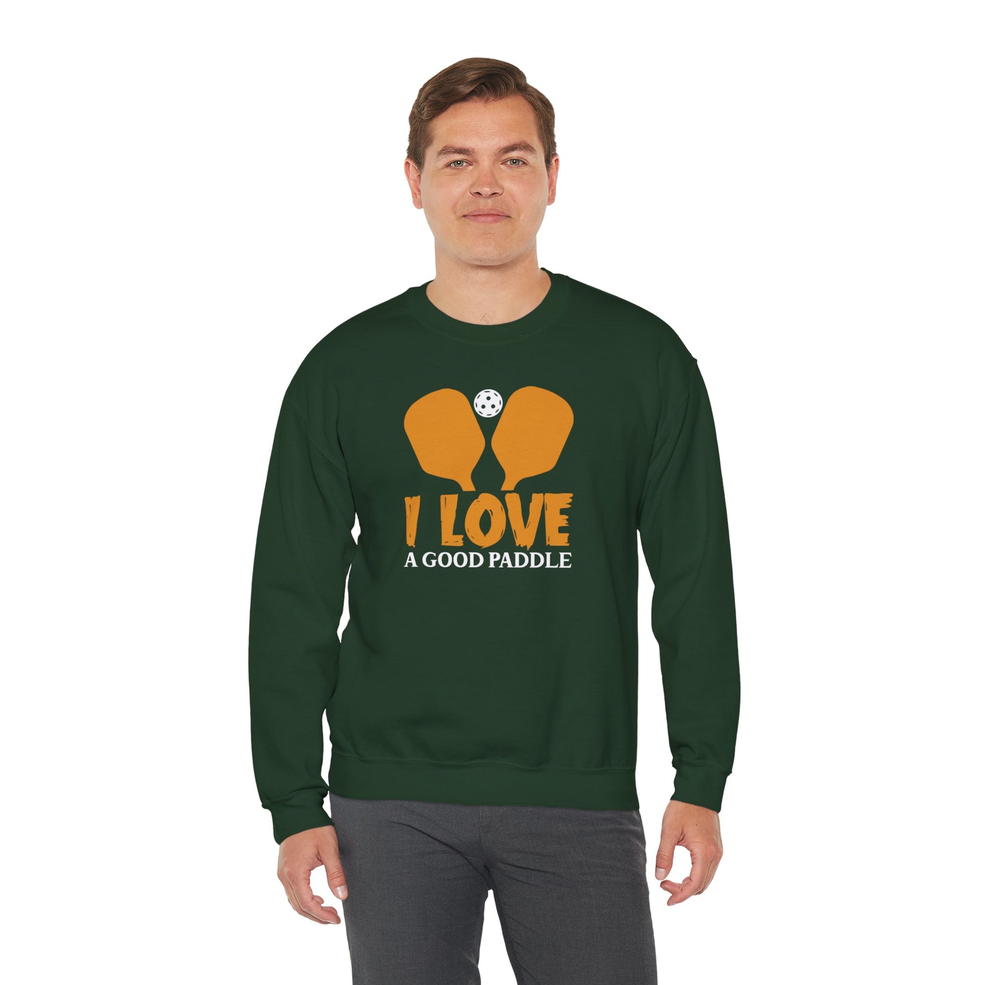 Men's Funny Pickleball Sweatshirt - I Love a Good Paddle