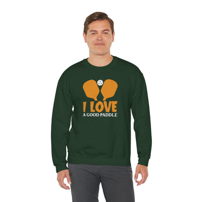 Men's Funny Pickleball Sweatshirt - I Love a Good Paddle