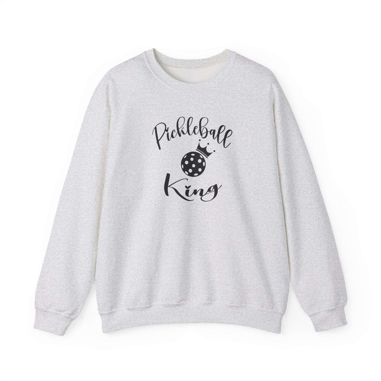 Men's Stylish Pickleball Sweatshirt - Pickleball King Gray