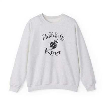 Men's Stylish Pickleball Sweatshirt - Pickleball King Gray