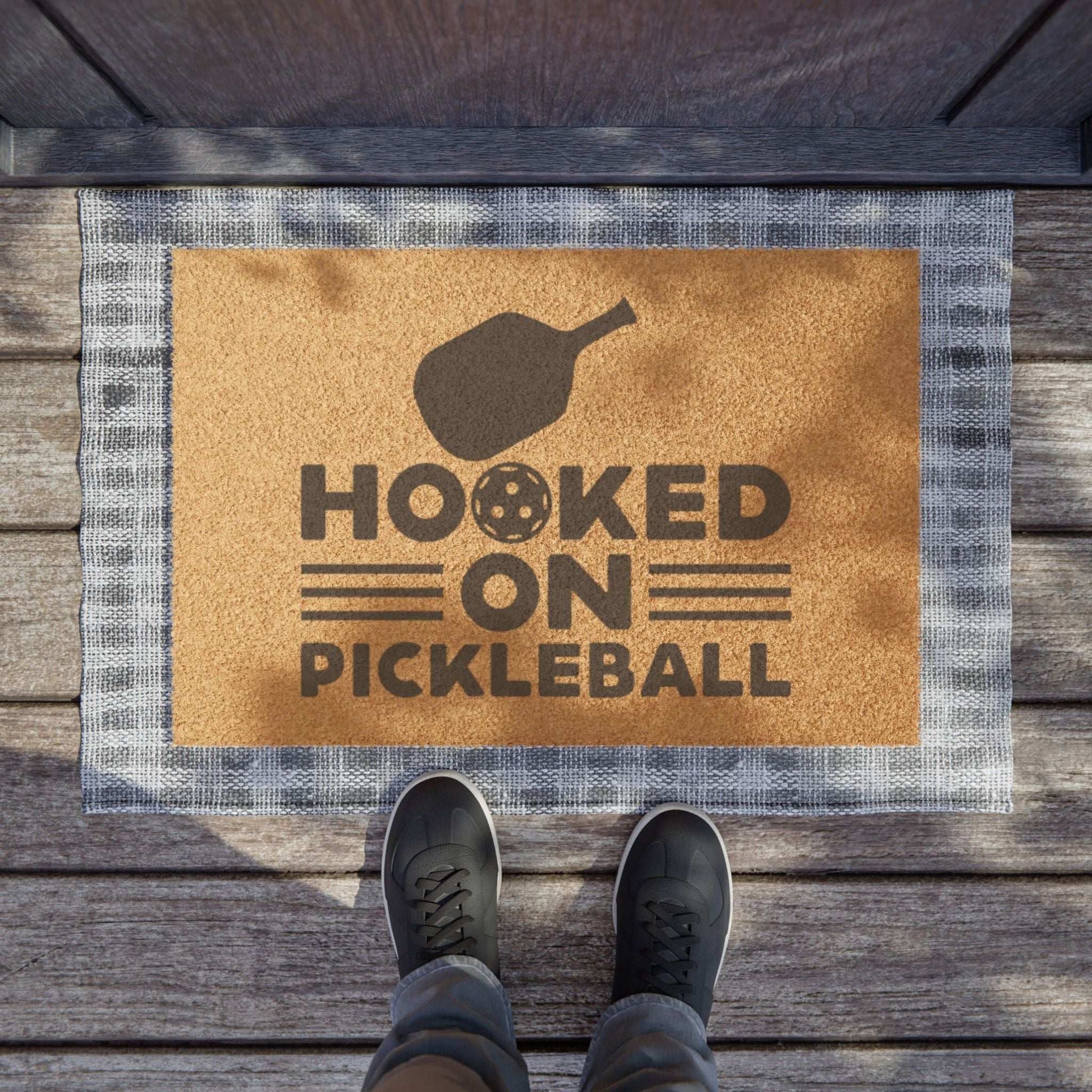 Pickleball Durable Doormat - Hooked on Pickleball
