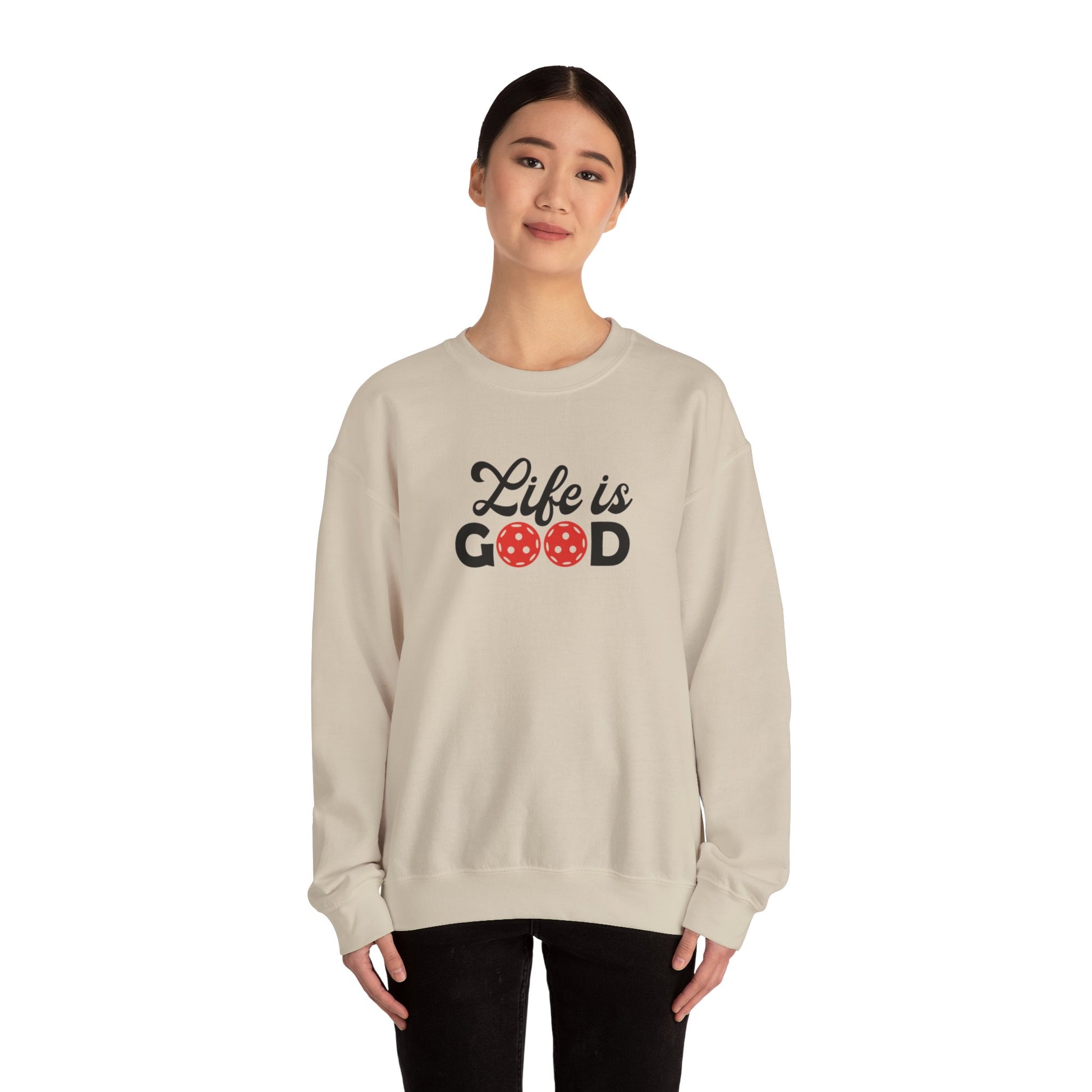 Women's Durable Pickleball Sweatshirt - Life is Good