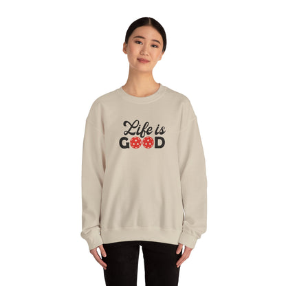 Women's Durable Pickleball Sweatshirt - Life is Good