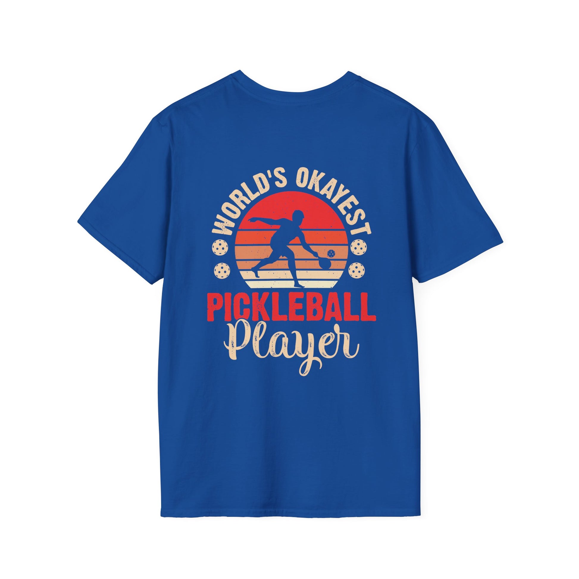 Men's Pickleball T-shirt - World's Okayest Pickleball Player Retro