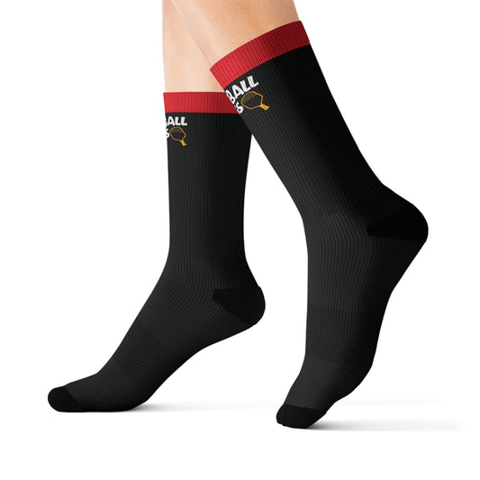 Pickleball Cool Socks - Pickleball Boss Black