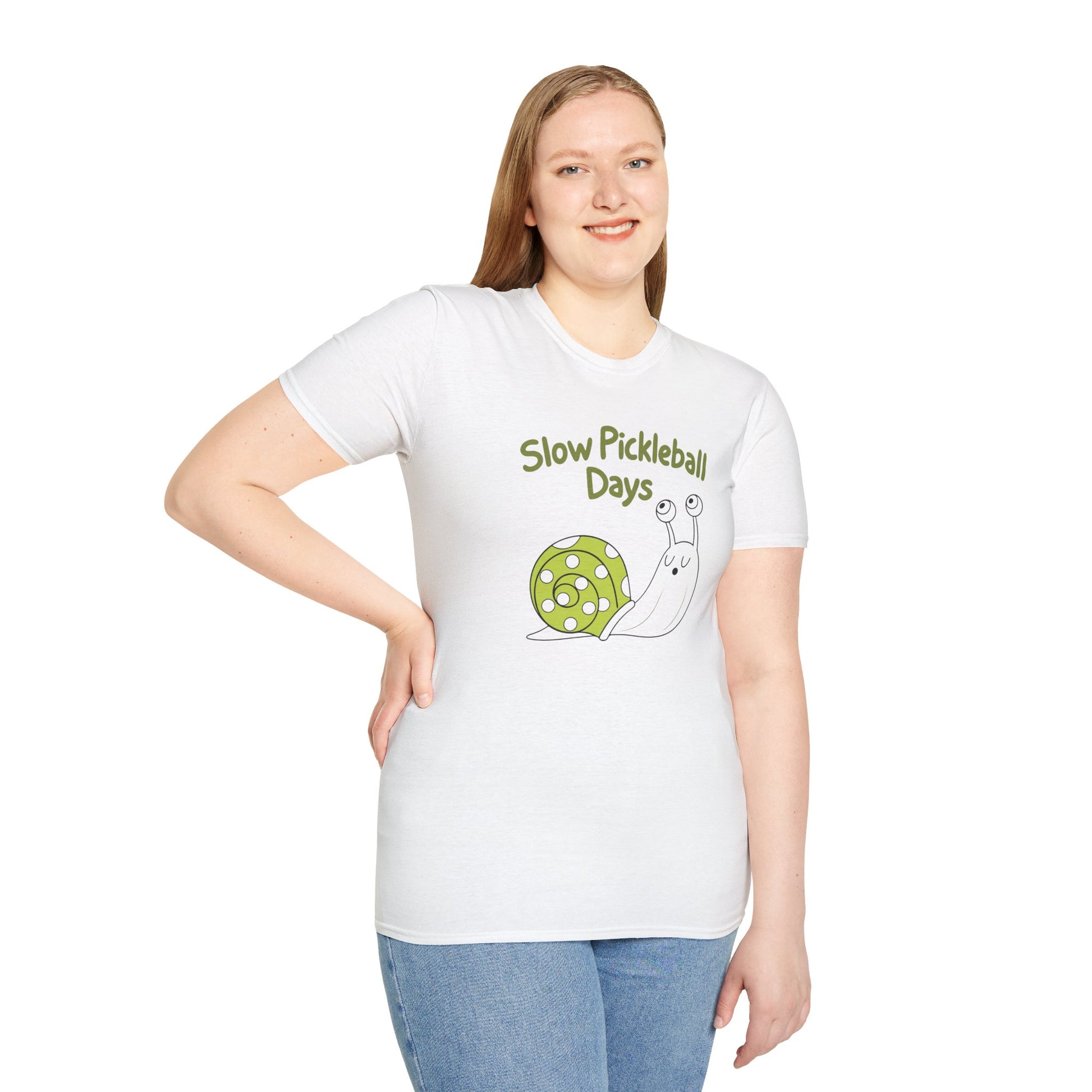 Women's Playful Pickleball T-shirt - Slow Pickleball Days