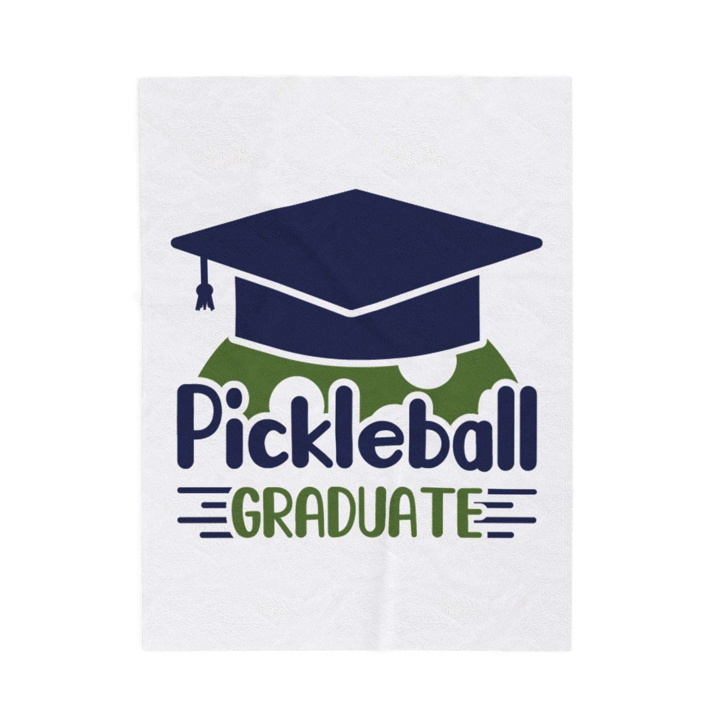 Pickleball Handy Blanket - Pickleball Graduate White