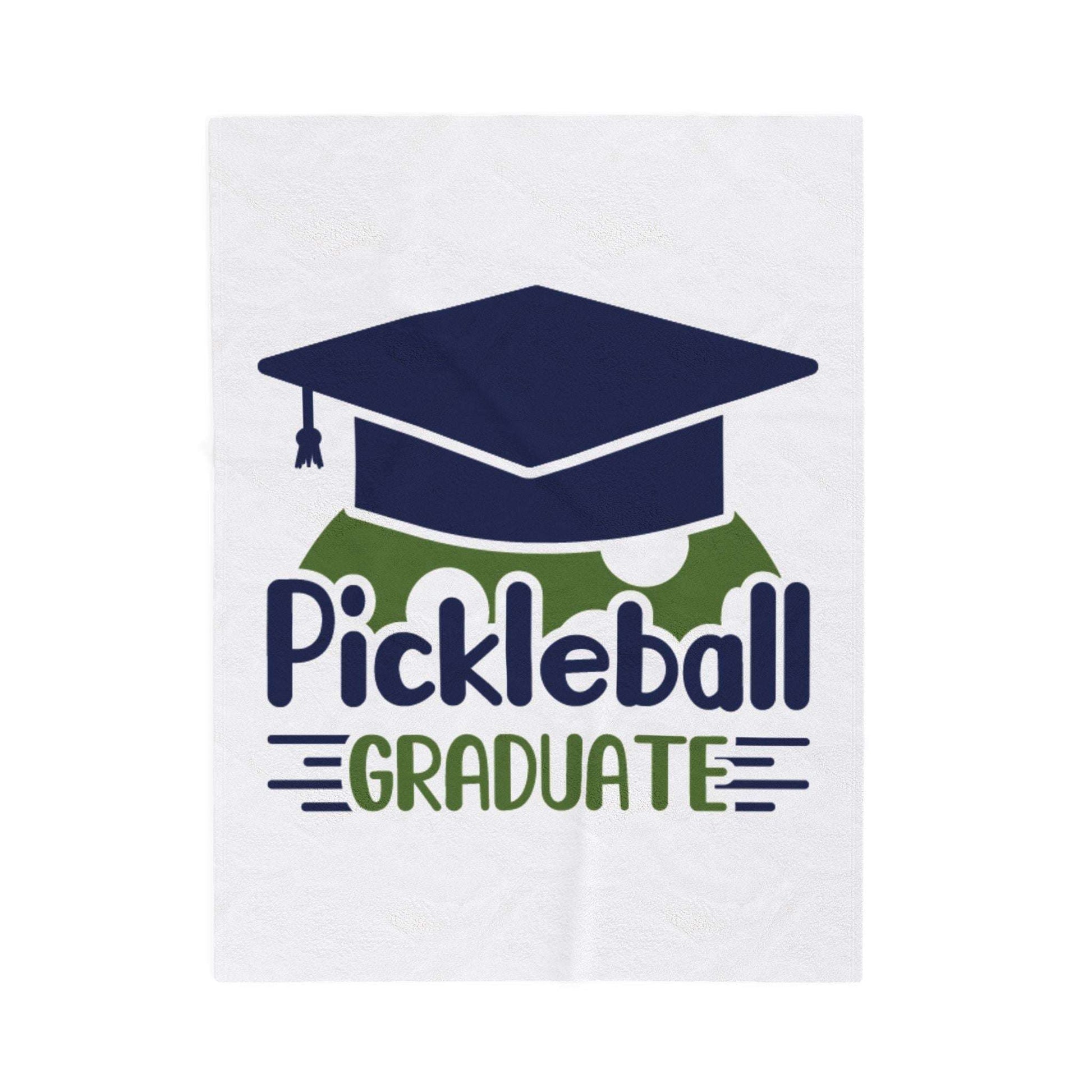 Pickleball Handy Blanket - Pickleball Graduate White