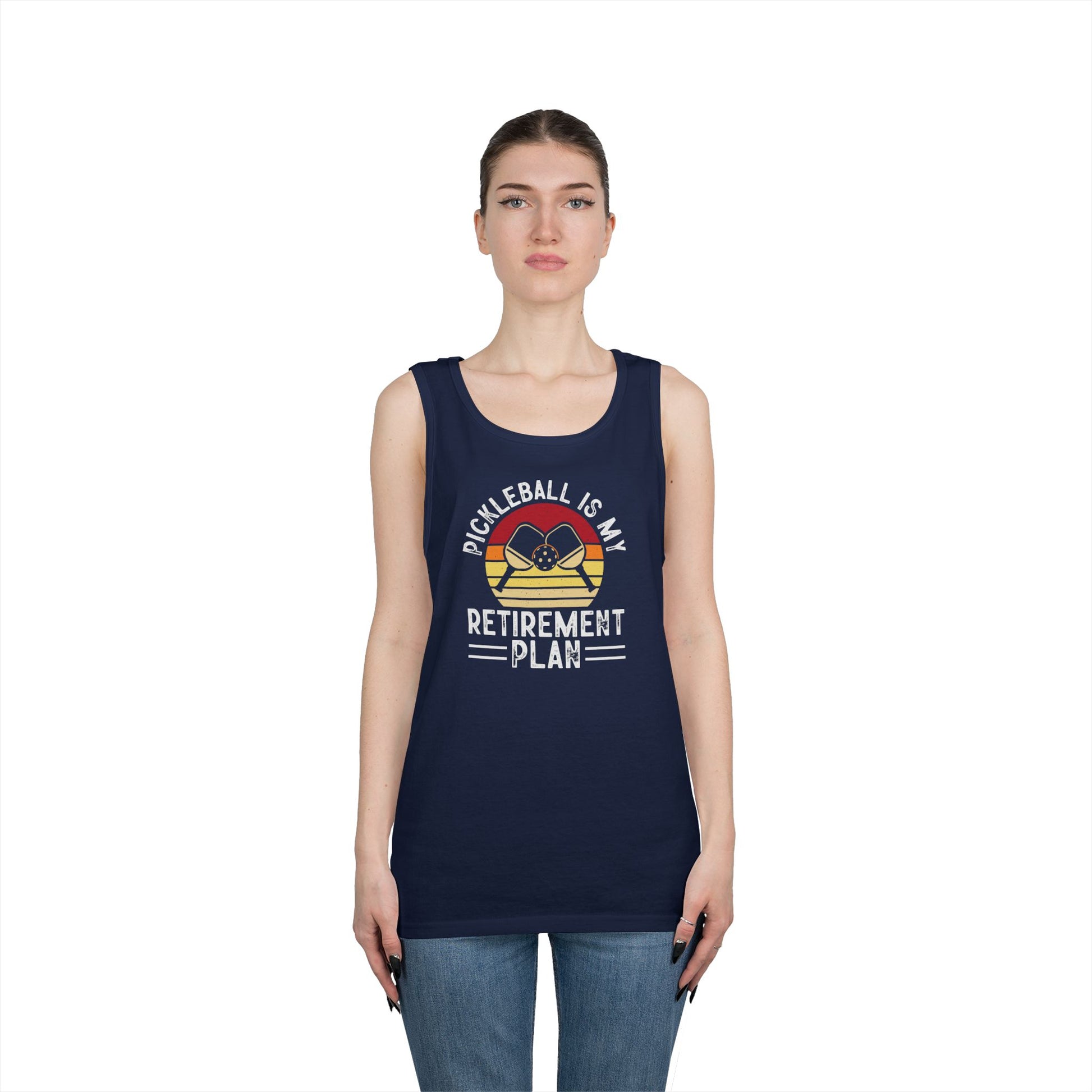 Women's Unique Pickleball Tank Top - Pickleball Is My Retirement Plan
