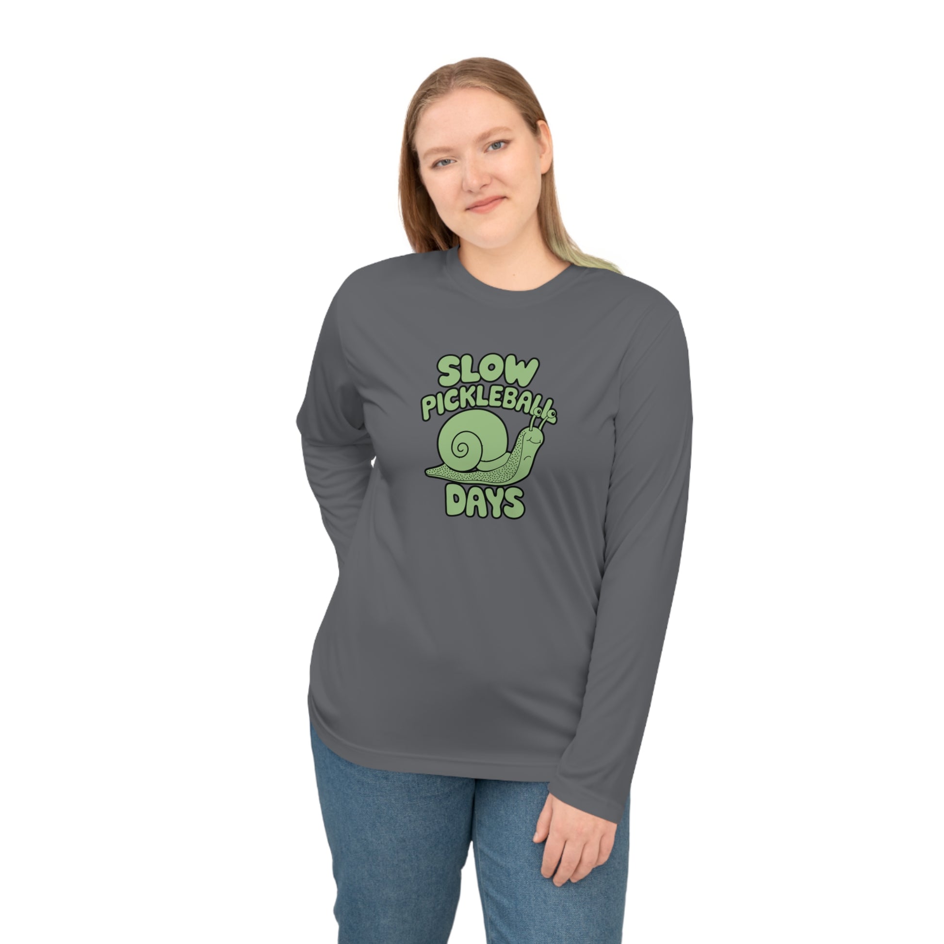 Women's Soft Pickleball Long Sleeves top - Slow Pickleball Days