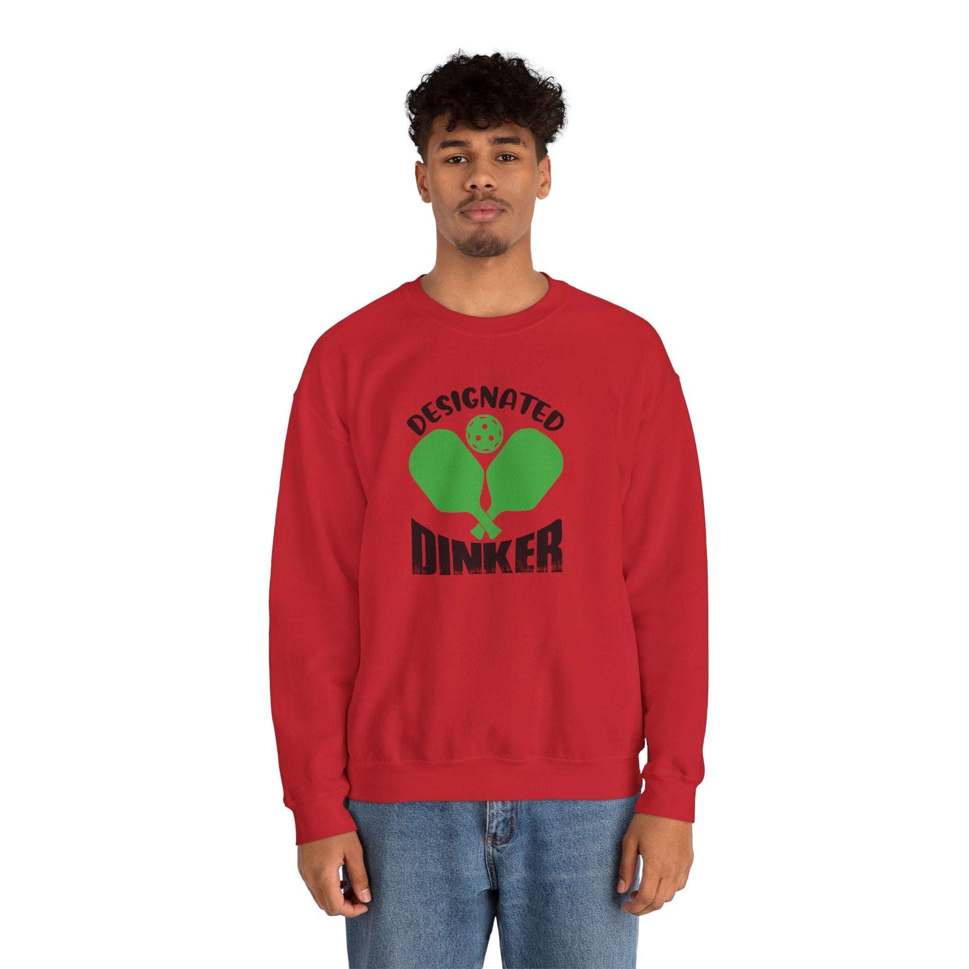 Men's Comfy Pickleball Sweatshirt - Designated Dinker