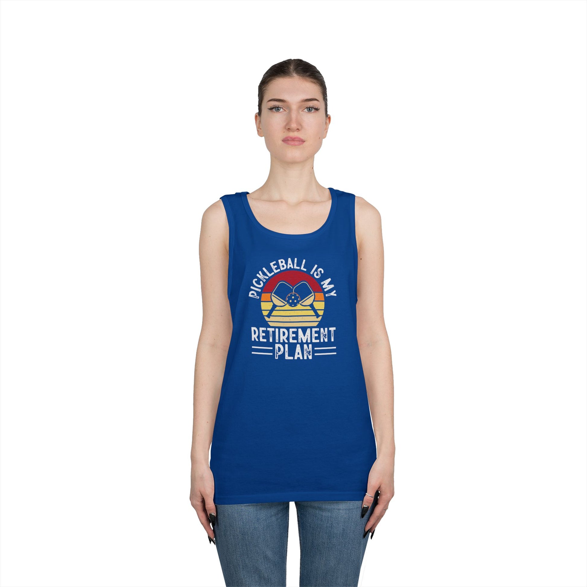Women's Unique Pickleball Tank Top - Pickleball Is My Retirement Plan