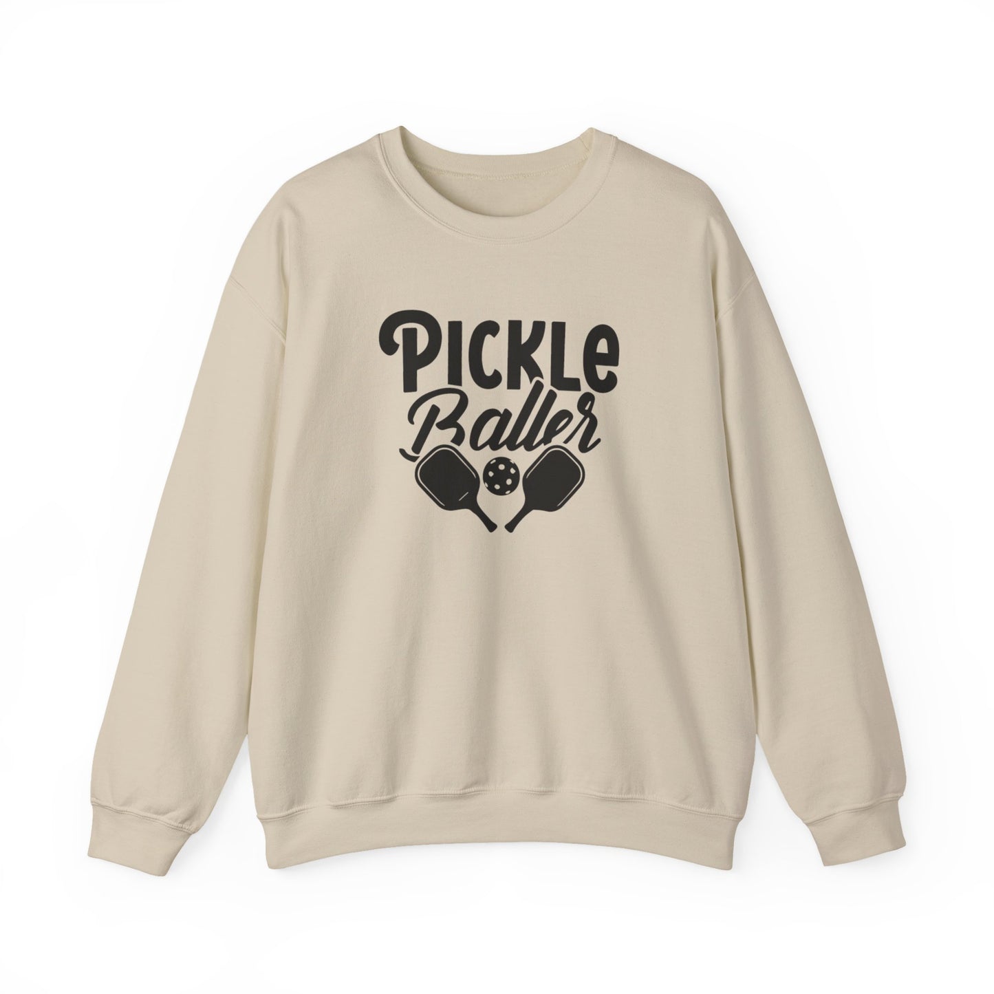 Men's Stylish Pickleball Sweatshirt - Pickleballer Beige