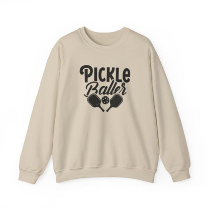 Men's Stylish Pickleball Sweatshirt - Pickleballer Beige