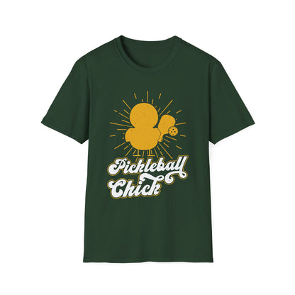 Men's Funny Pickleball T-shirt - Pickleball Chick Green