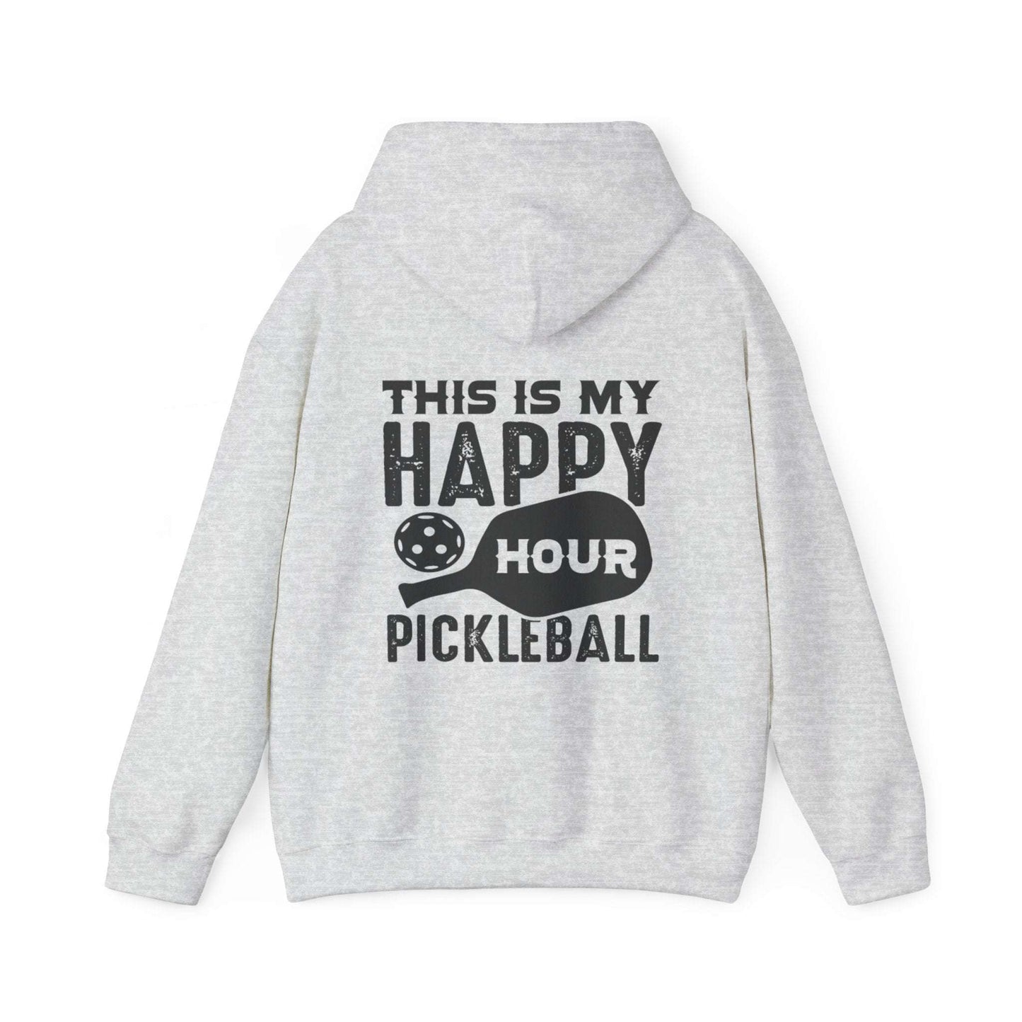 Men's Soft Pickleball Hoodie - This Is My Happy Hour Pickleball