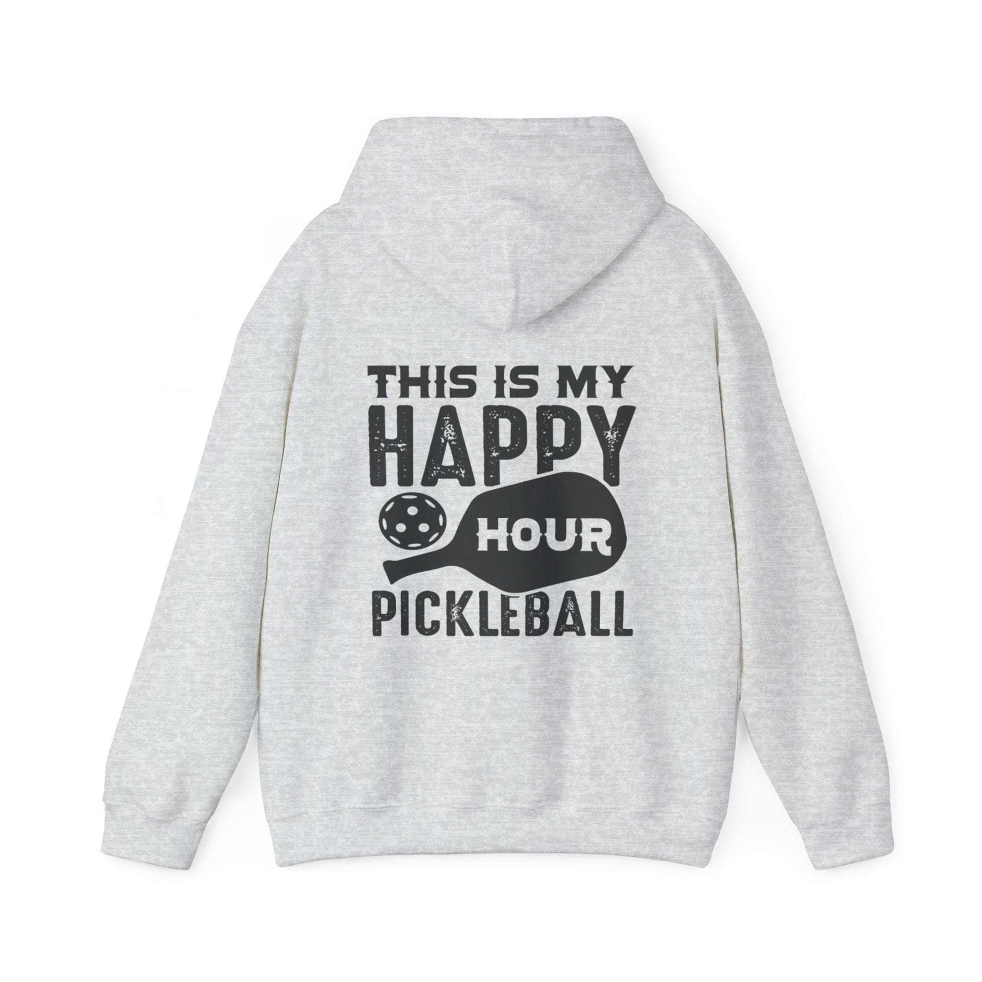 Men's Soft Pickleball Hoodie - This Is My Happy Hour Pickleball