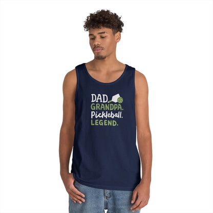 Men's Cool Pickleball Tank Top - Dad Grandpa Pickleball Legend