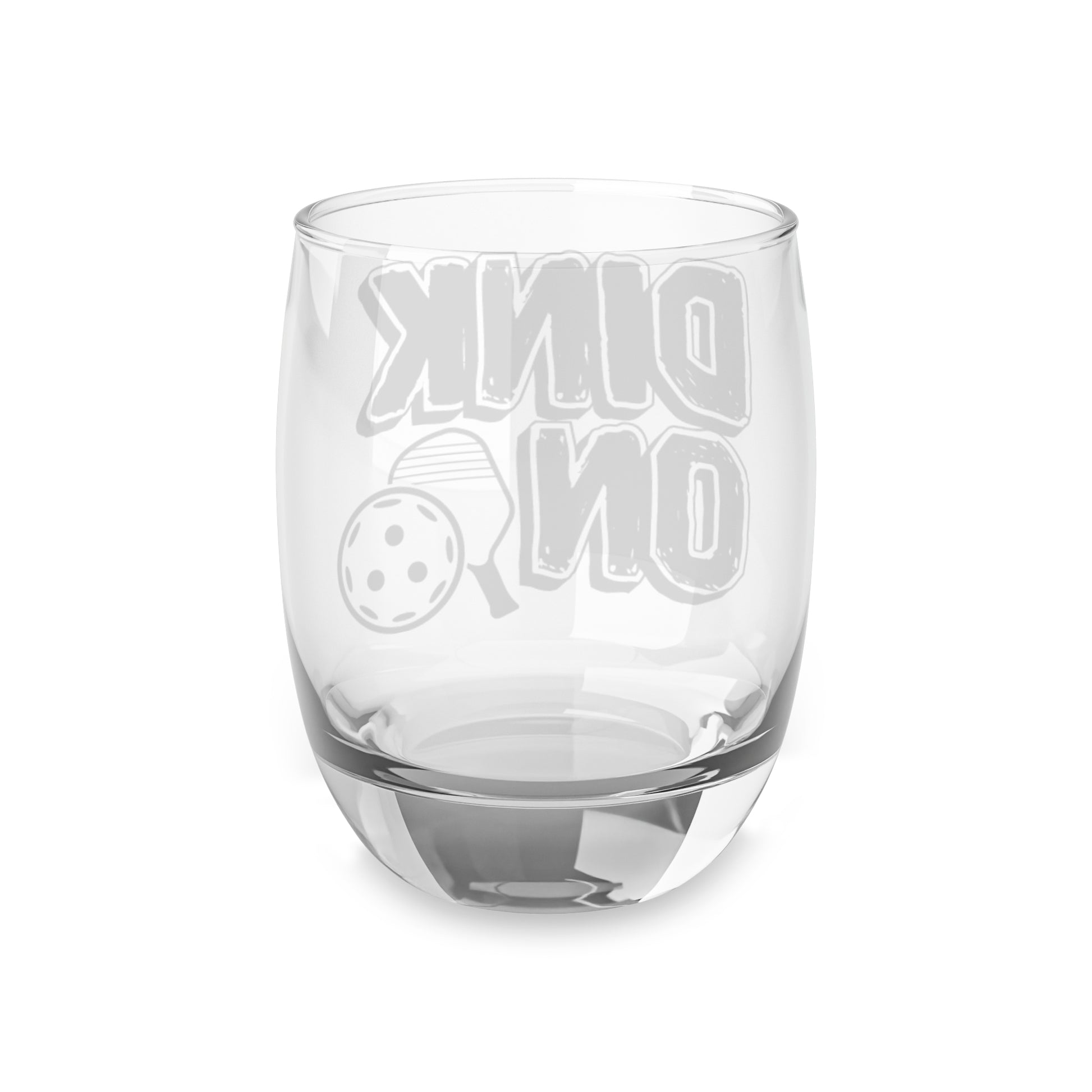 Funny Pickleball Whiskey Glass - Dink On